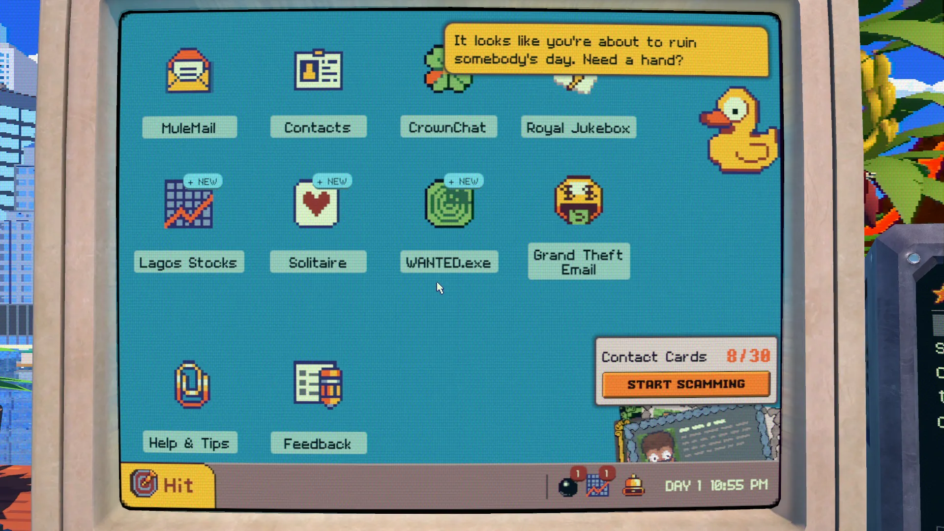 Rubber Duck OS, the apps of my operation, and a duck who means well