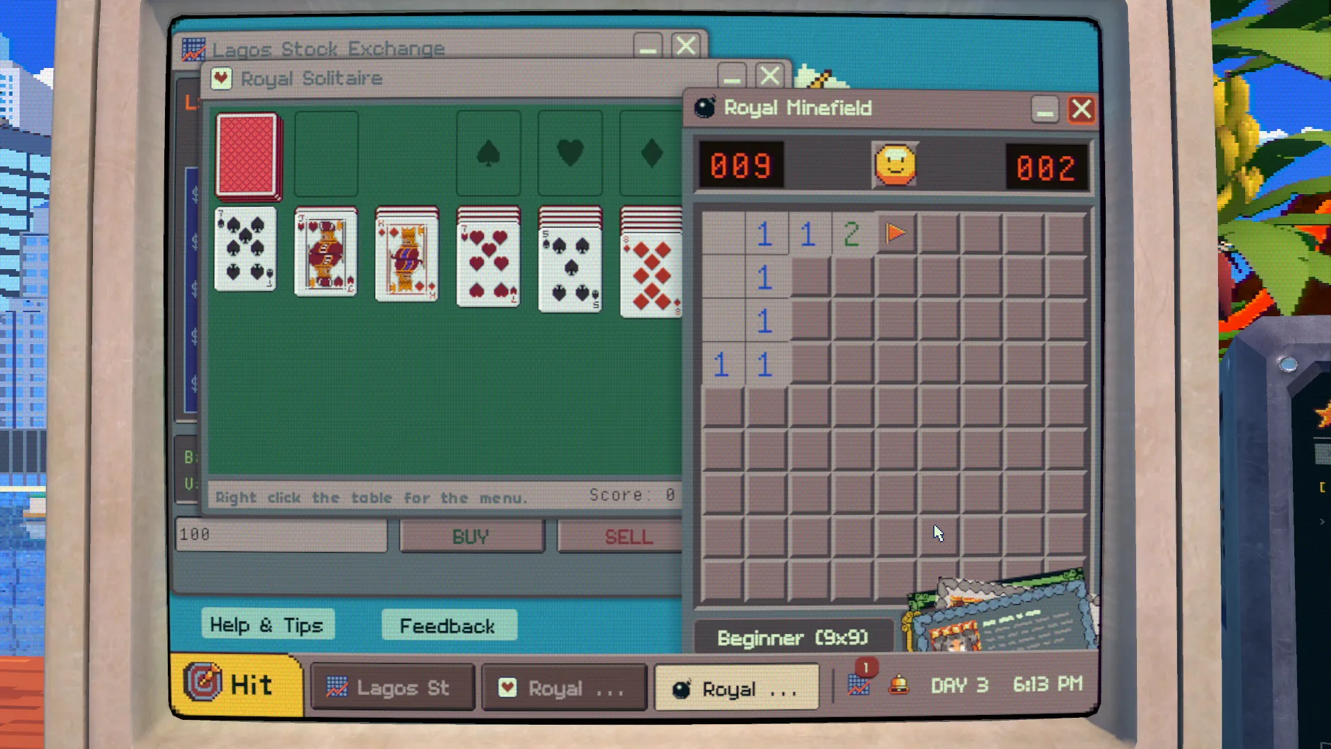 the Lagos Stock Exchange, Royal Solitaire, and Royal Minefield