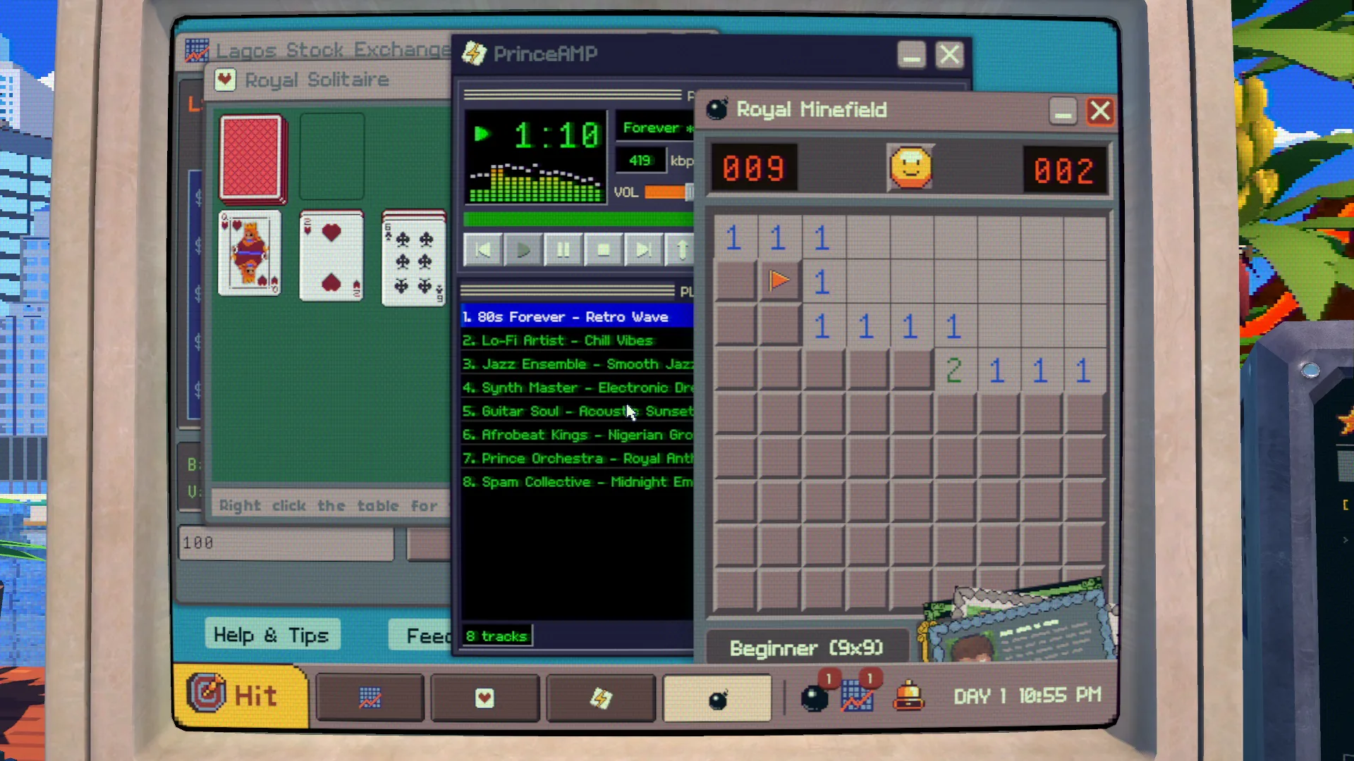the Lagos Stock Exchange, Royal Solitaire, PrinceAMP, and Royal Minefield